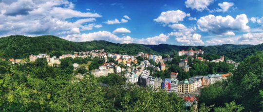 Výhled na Karlovy Vary